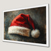Festive Santa Hat Art Poster for Christmas Cheer