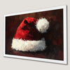 Festive Santa Hat Art Poster for Holiday Cheer