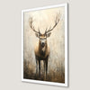 Festive Stag Art Poster - Majestic Reindeer Wall Decor