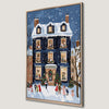 Festive Winter Holiday Scene Canvas Print for Christmas