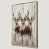 Festive Winter Reindeer Canvas Print Christmas Wall Art