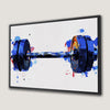 Fitness Dumbbell Canvas Print Motivational Gym Wall Art