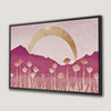 Floral Abstract Art Framed Canvas Print Nature Inspired