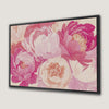 Floral Art Canvas Print with Soft Pink Hues for Bedroom
