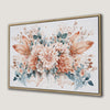 Floral Artwork Canvas Print with Pastel Bohemian Design