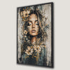 Floral Beauty Abstract Woman Canvas Print Art