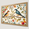 Floral Birds Art Poster - Botanical Wall Decor for Your Home