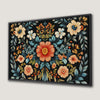 Floral Bohemian Style Framed Canvas Print Botanical Art