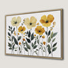 Floral Elegance Art Boho Canvas Print