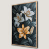 Floral Elegance in Bloom Canvas Print For Bedroom Decor