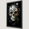Floral Skull Art Poster for Dark Academia Decor