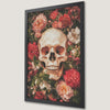 Floral Skull Art Poster - Gothic Wall Decor for Your Space