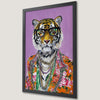 Floral Tiger Art Poster | Quirky Animal Print for Your Wall