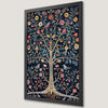 Floral Tree of Life Art Poster with Birds | Botanical Wall Decor