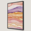 Fluid Motif Canvas Print in Pastel Orange, Pink & Purple Art