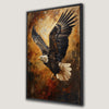 Flying Eagle Canvas Print Soaring Bird of Prey Wall Art