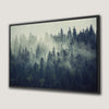 Foggy Forest Canvas Print Mountain Art for Living Room