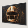 Football Helmet Art Poster - Bold Sports Decor for Your Walls
