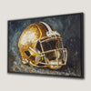 Football Helmet Impressionistic Canvas Print Sports Art