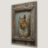 Forest Animal Portrait Canvas Print of a Cute Squirrel
