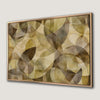 Framed Abstract Boho Canvas Print Elegant Bedroom Decor