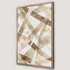 Framed Abstract Geometric Canvas Print in Warm Tones