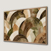 Framed Abstract Geometric Circle Canvas Print for Office
