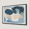 Framed Abstract Poster Art Canvas Print Minimalist Style
