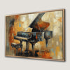 Framed Grand Piano Canvas Print for Music Lovers