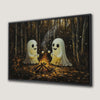 Friendly Ghosts by Campfire Canvas Print for Halloween