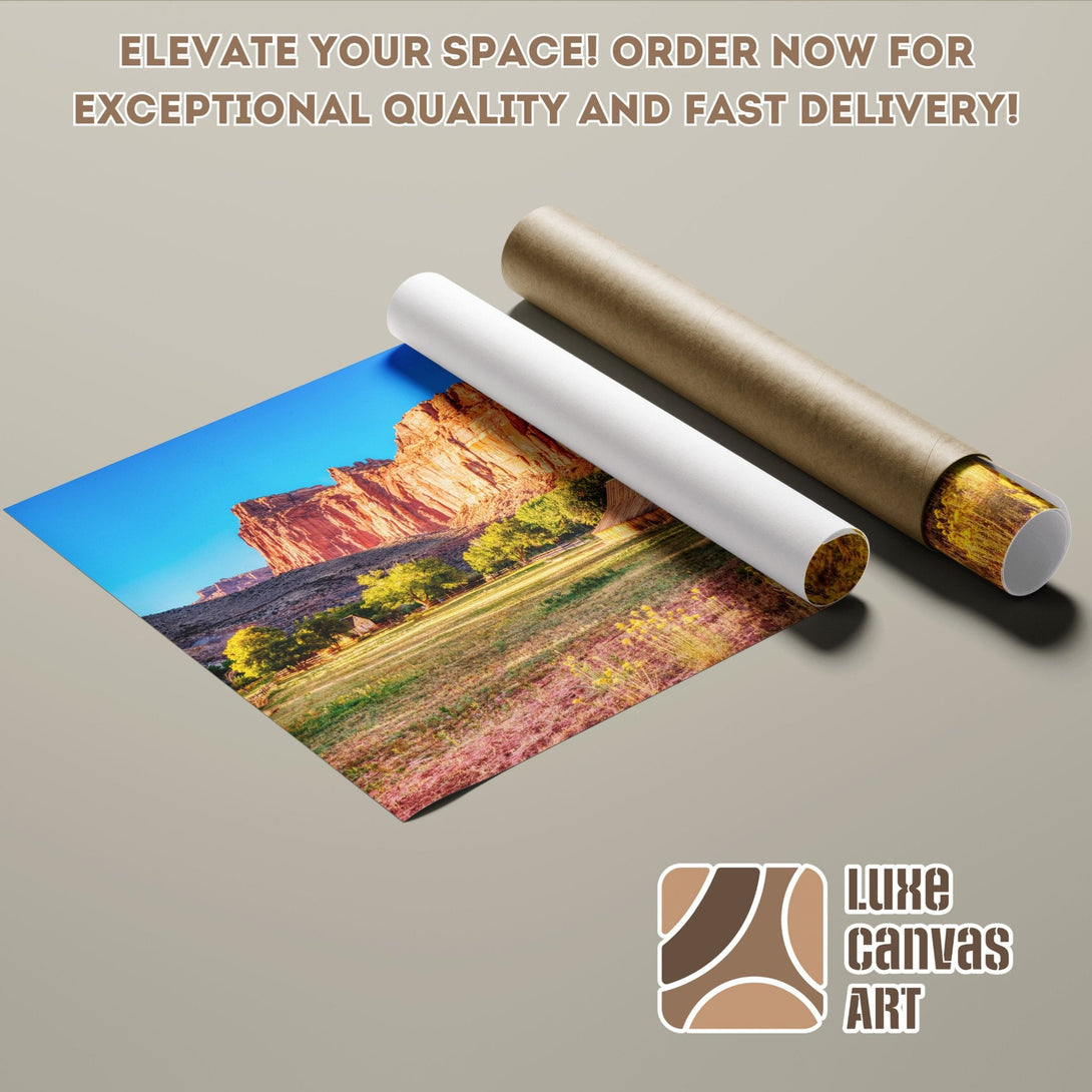 Poster Roll of scenic landscape art, vibrant colors, perfect for home decor.