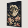 Full Moon in Starry Night Sky Canvas Print Wall Art