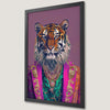 Funky Suit Tiger Art Poster - Unique Wildlife Decor