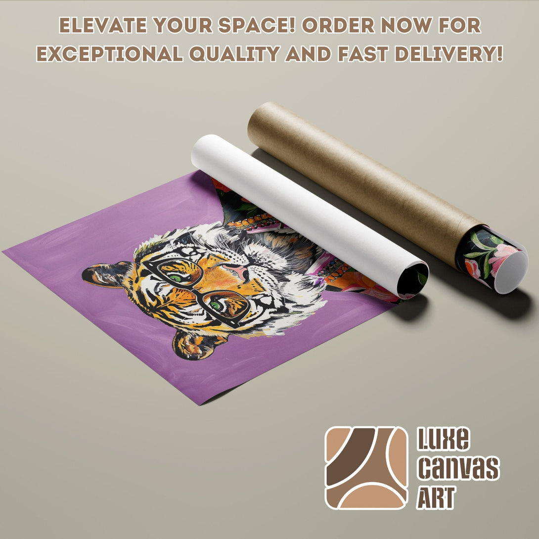 Tiger Poster Roll art print in vibrant colors. Elevate your space with this unique wall art. Order now!