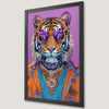 Funky Tiger Art Poster - Vibrant Wildlife Decor