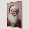 Funny Santa Claus Portrait Canvas Print Xmas Decor