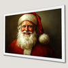 Funny Santa Portrait Art Poster - Festive Holiday Decor
