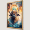 Galaxy Buffalo Art Poster - Spiritual Wildlife Decor for Your Walls