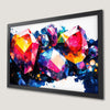 Gemstone Watercolor Art Poster - Vibrant Decor for Your Walls