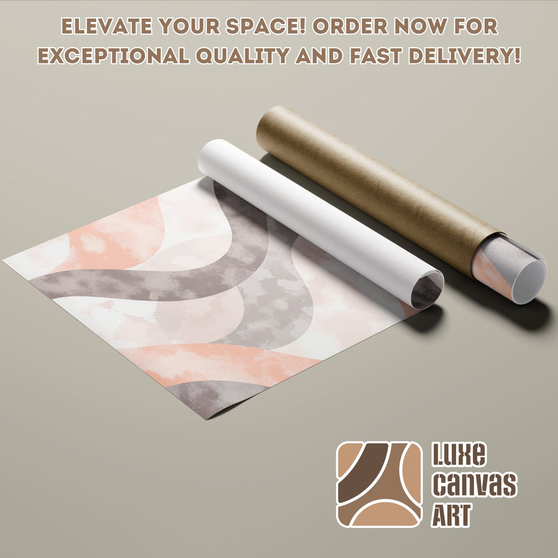 Abstract art Poster Roll in neutral tones. Elevate your space with this stylish wall art. Order now!