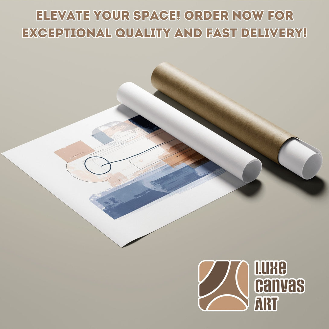 Abstract art Poster Roll in neutral tones. Elevate your space with this stylish wall art. Order now for fast delivery!