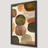 Geometric Abstract Art Poster in Earthy Tones for Modern Decor