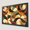 Geometric Abstract Art Poster in Mid-Century Modern Style