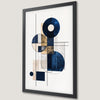 Geometric Abstraction Art Poster for Modern Office Decor