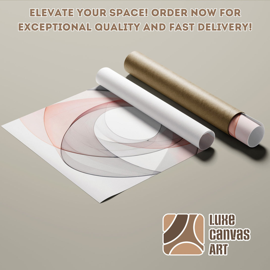Abstract art Poster Roll in neutral tones. Elevate your space with exceptional quality art.