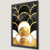 Geometric Arch Art Poster with Gold Details - Elegant Wall Decor