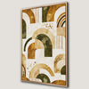 Geometric Arch Pattern Canvas Print Boho Chic Style