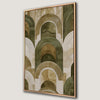 Geometric Arch Patterns Canvas Print - Minimalist Art