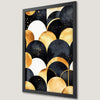 Geometric Black and Gold Art Poster for Modern Decor