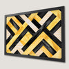 Geometric Black and Gold Art Poster for Modern Decor
